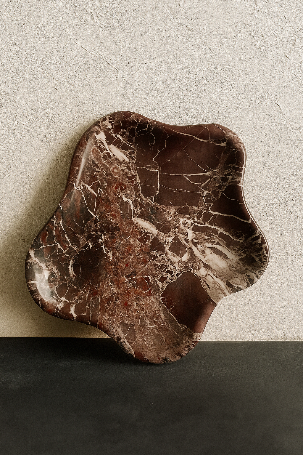Handcrafted Burgundy Catchall Dish