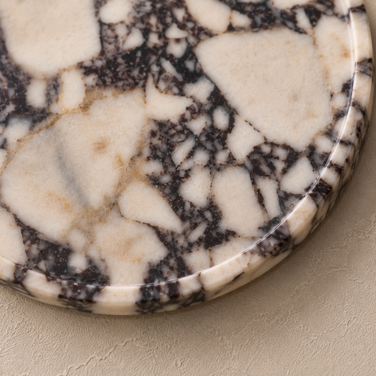 Calacatta Viola Marble Round Tray