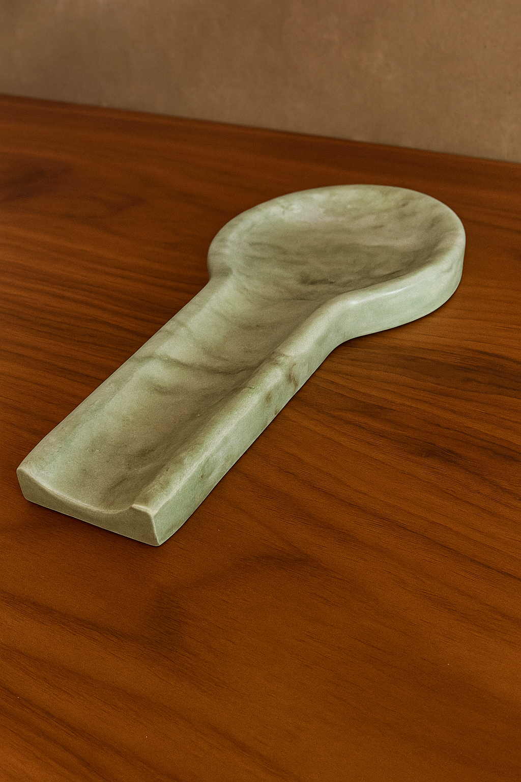 Green Marble Spoon Rest