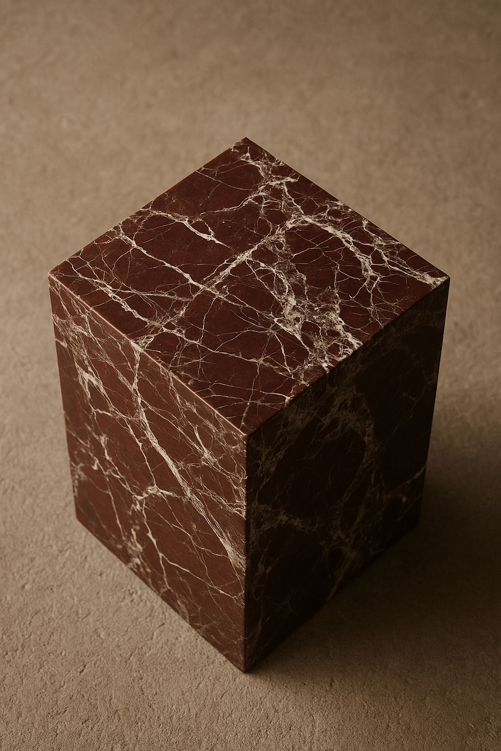 Rosso Levanto Marble Plinth