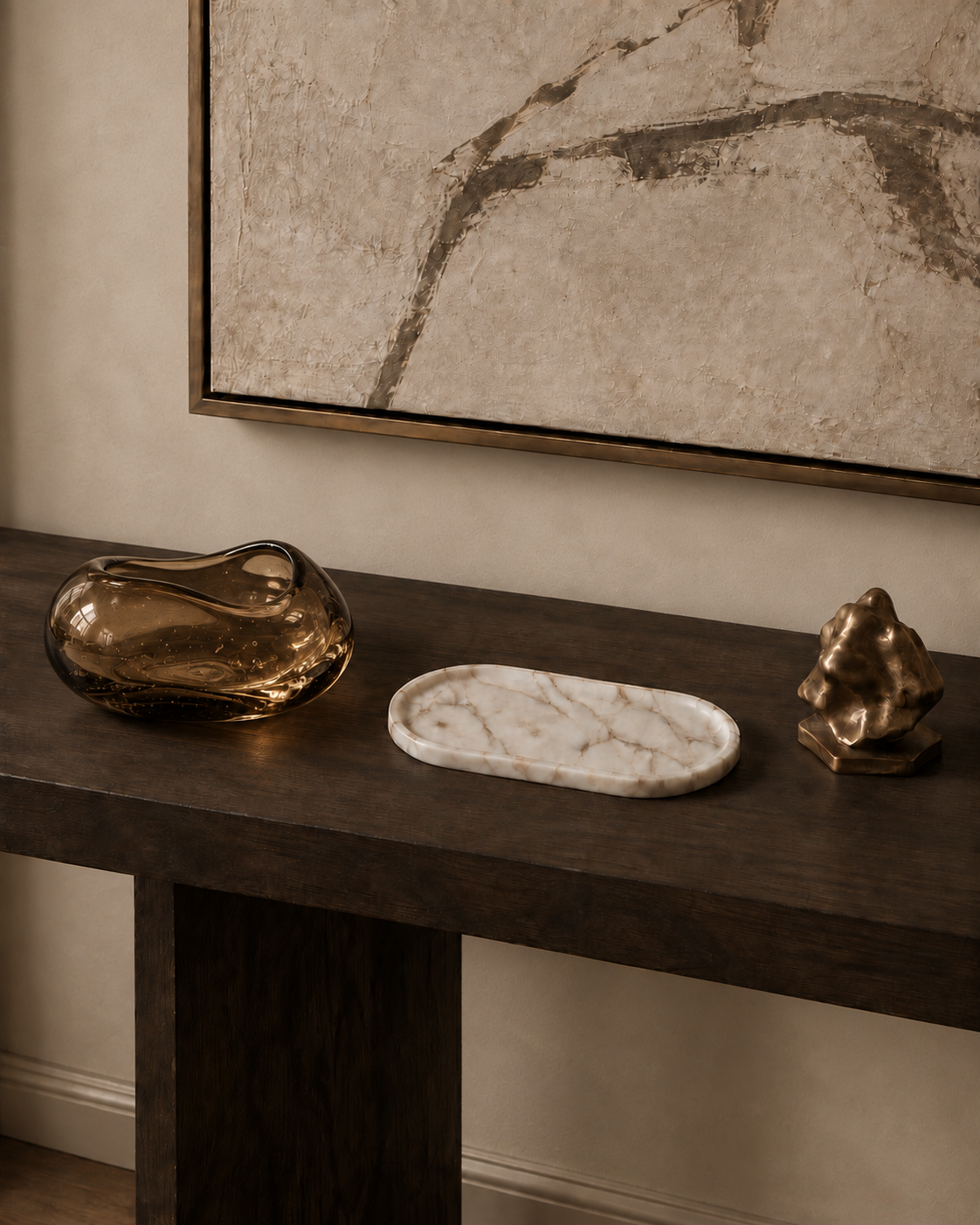 Calacatta Macchia Vecchia Marble Oval Tray