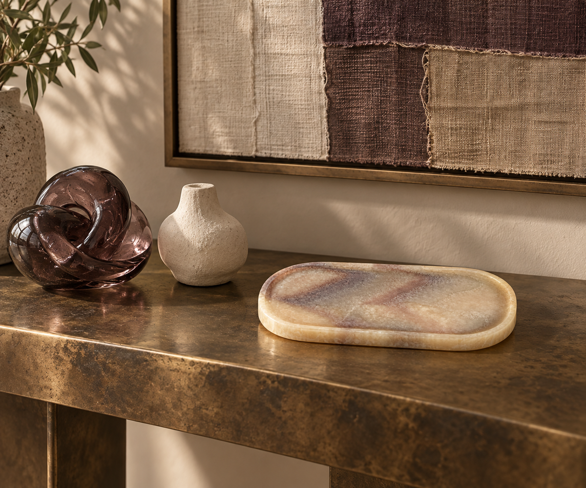 Onyx Oval Tray