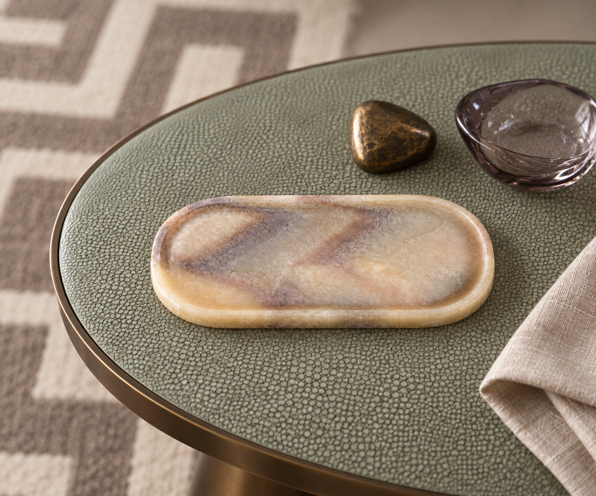 Onyx Oval Tray