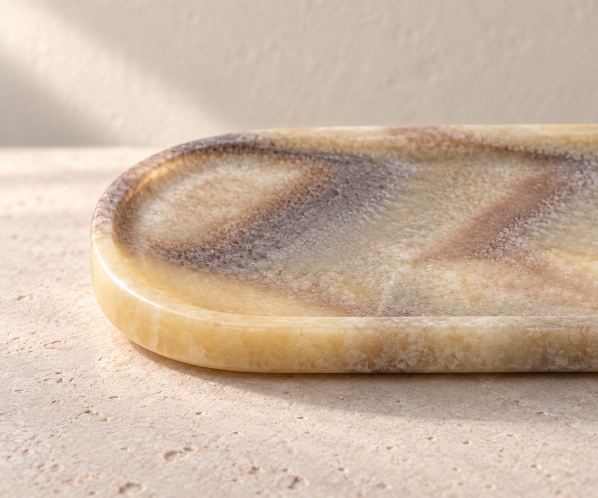 Onyx Oval Tray