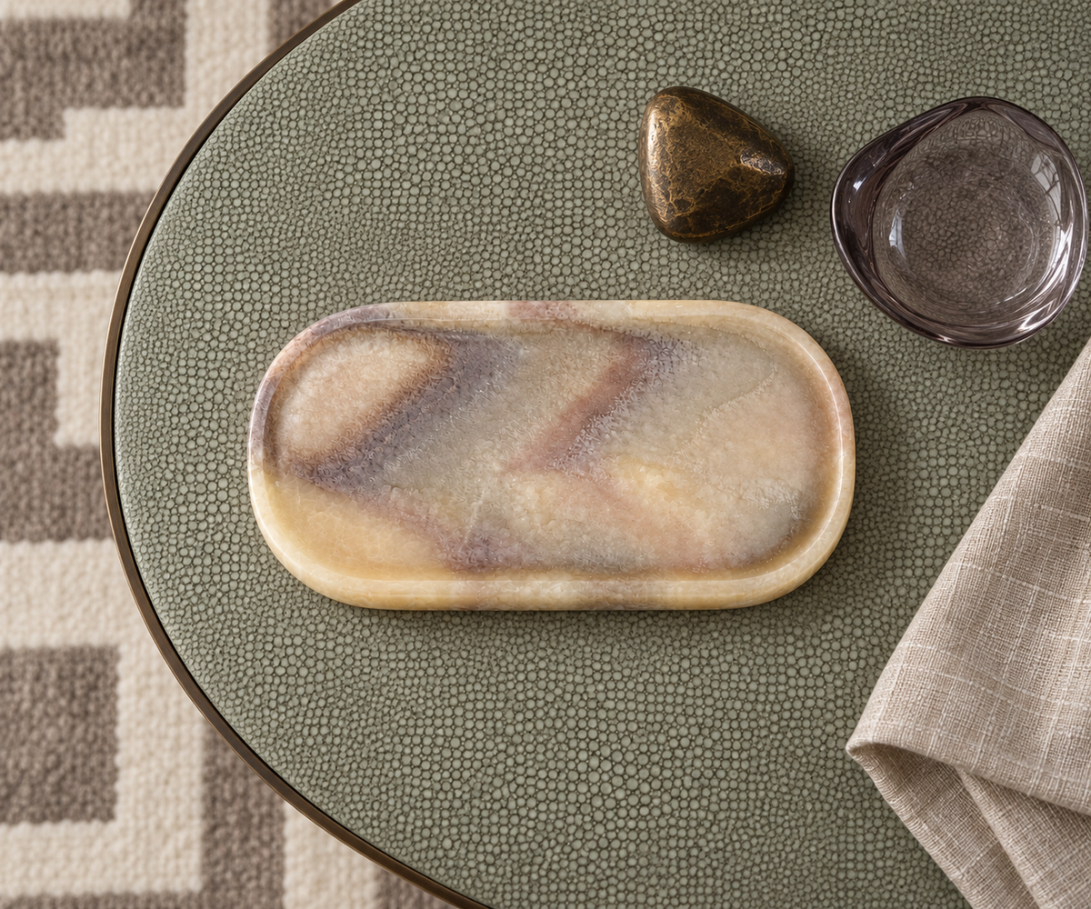 Onyx Oval Tray