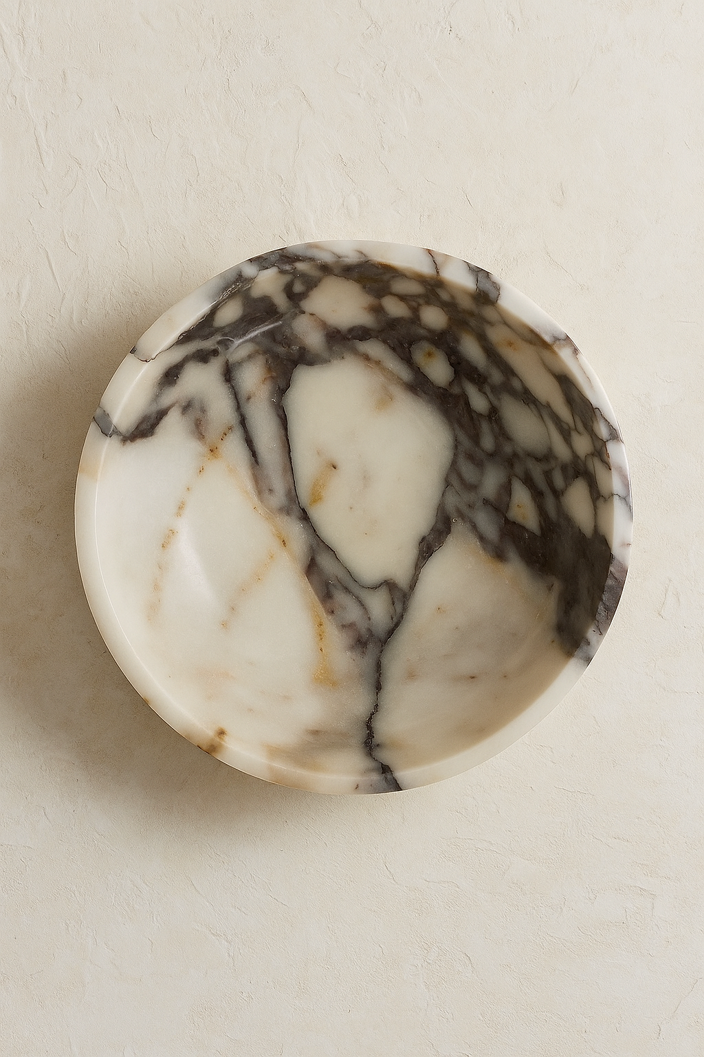 Polished Calacatta Viola Marble Bowl