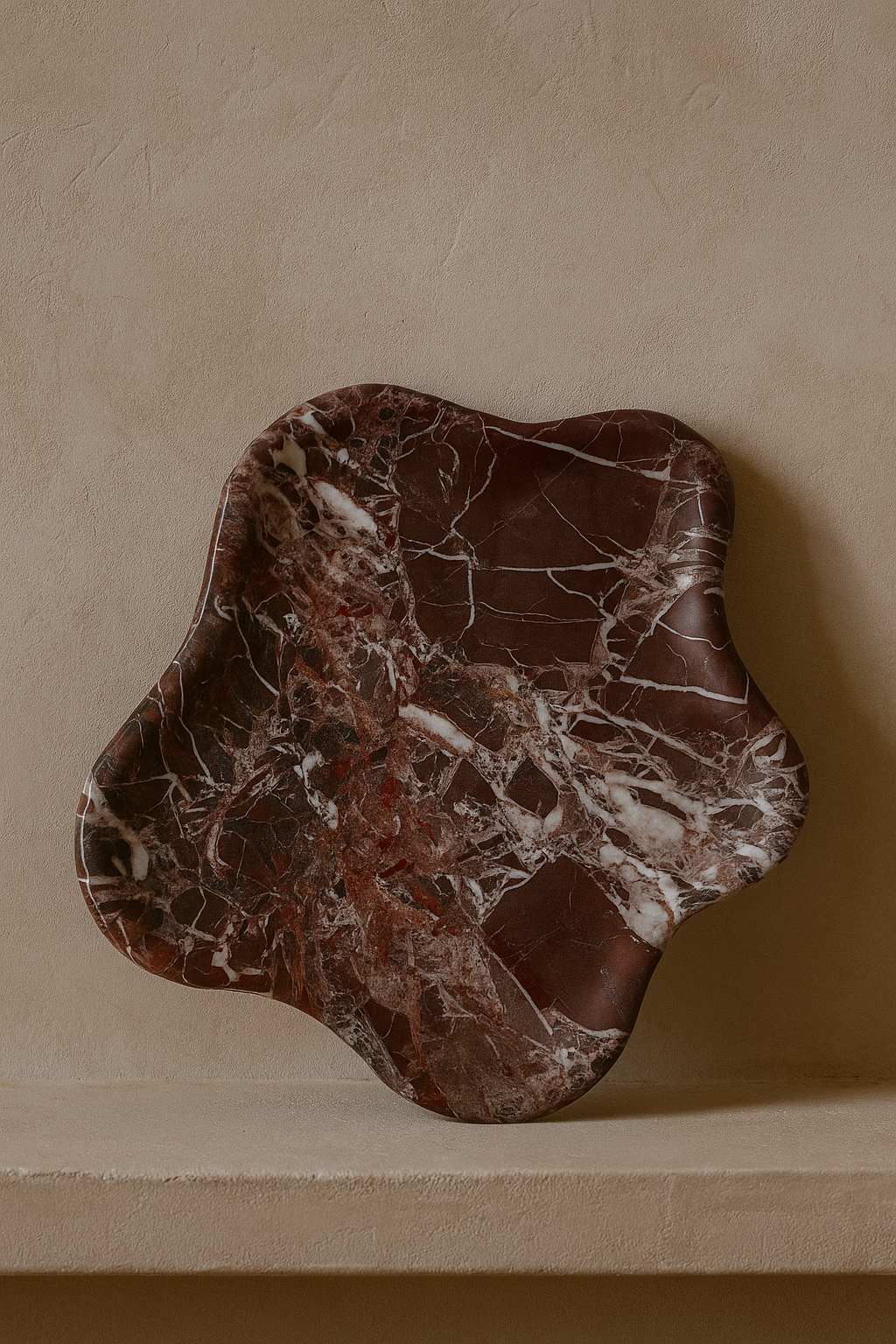 Handcrafted Burgundy Catchall Dish
