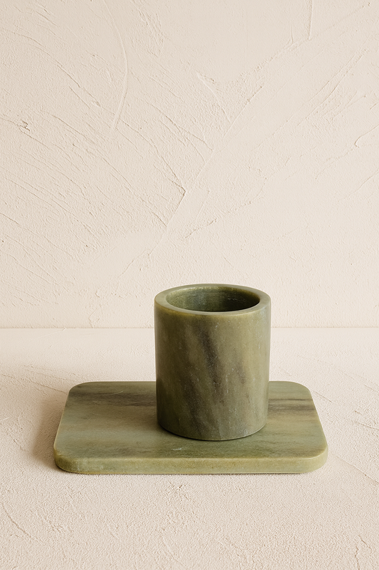 Green Marble Pen Holder