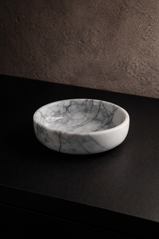 Handmade Lilac Marble Bowl