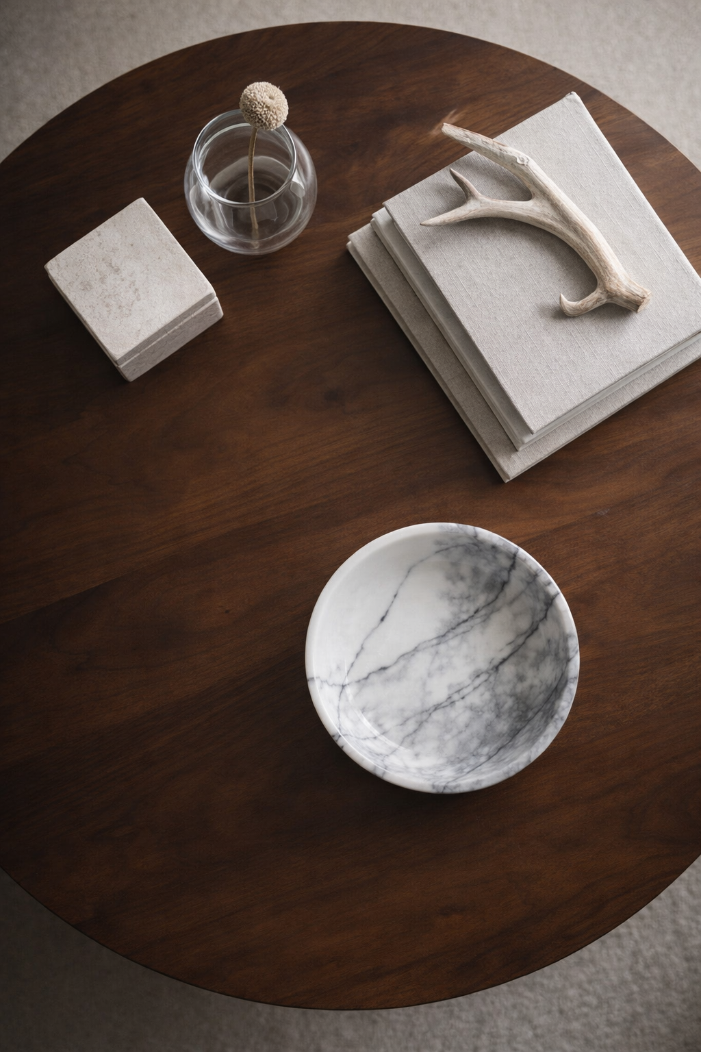 Handmade Lilac Marble Bowl