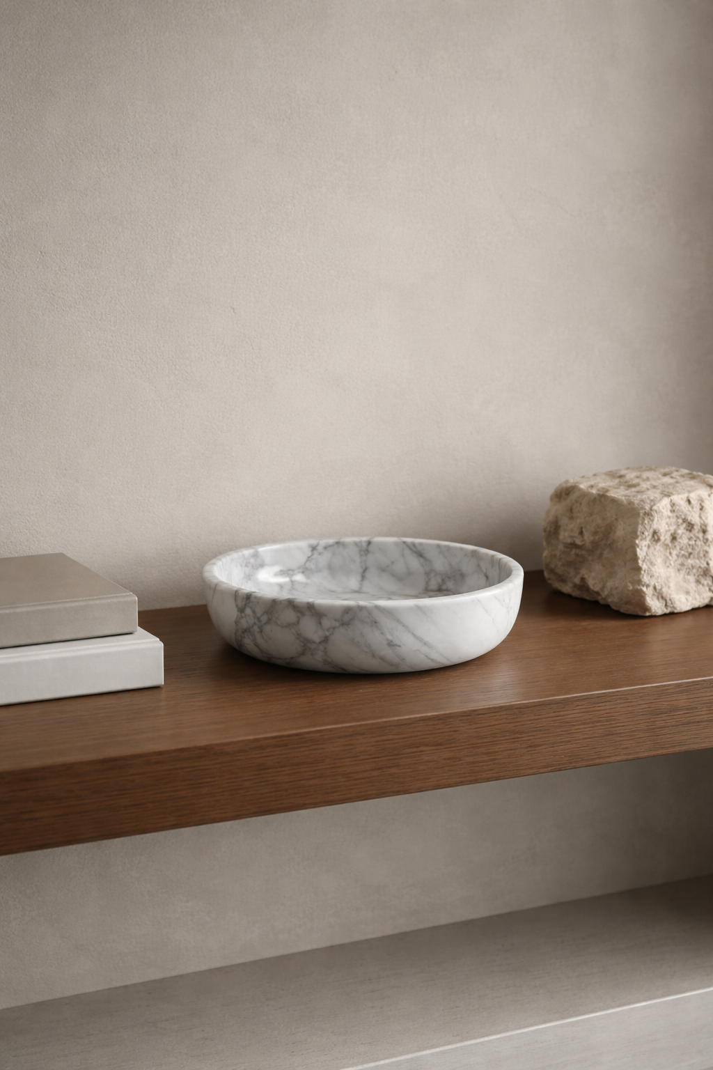 Handmade Lilac Marble Bowl