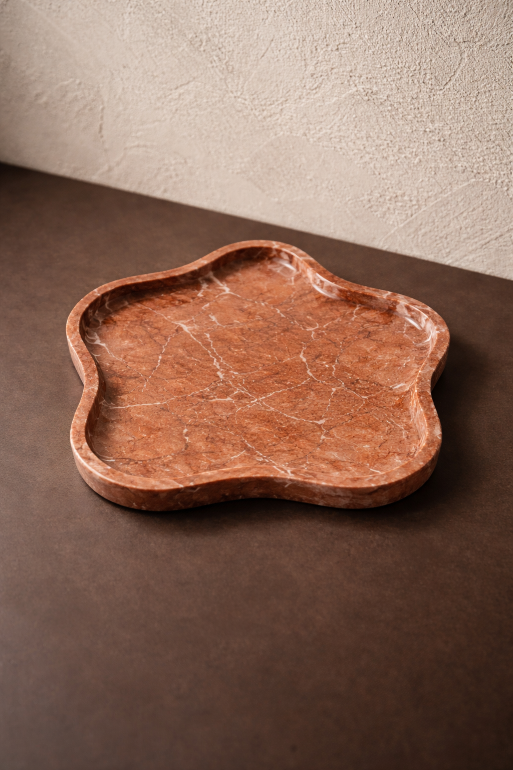 Handcarved Red Catchall Dish
