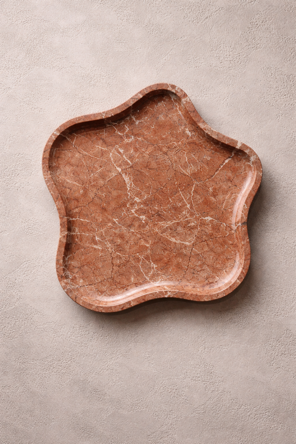 Handcarved Red Catchall Dish