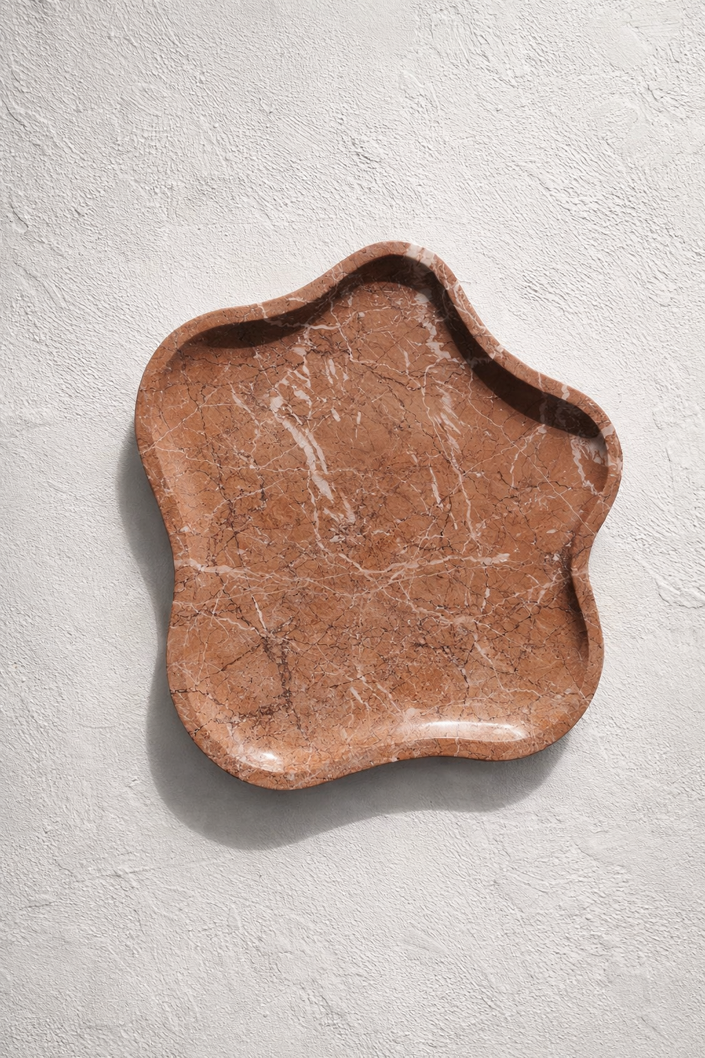 Handcarved Red Catchall Dish