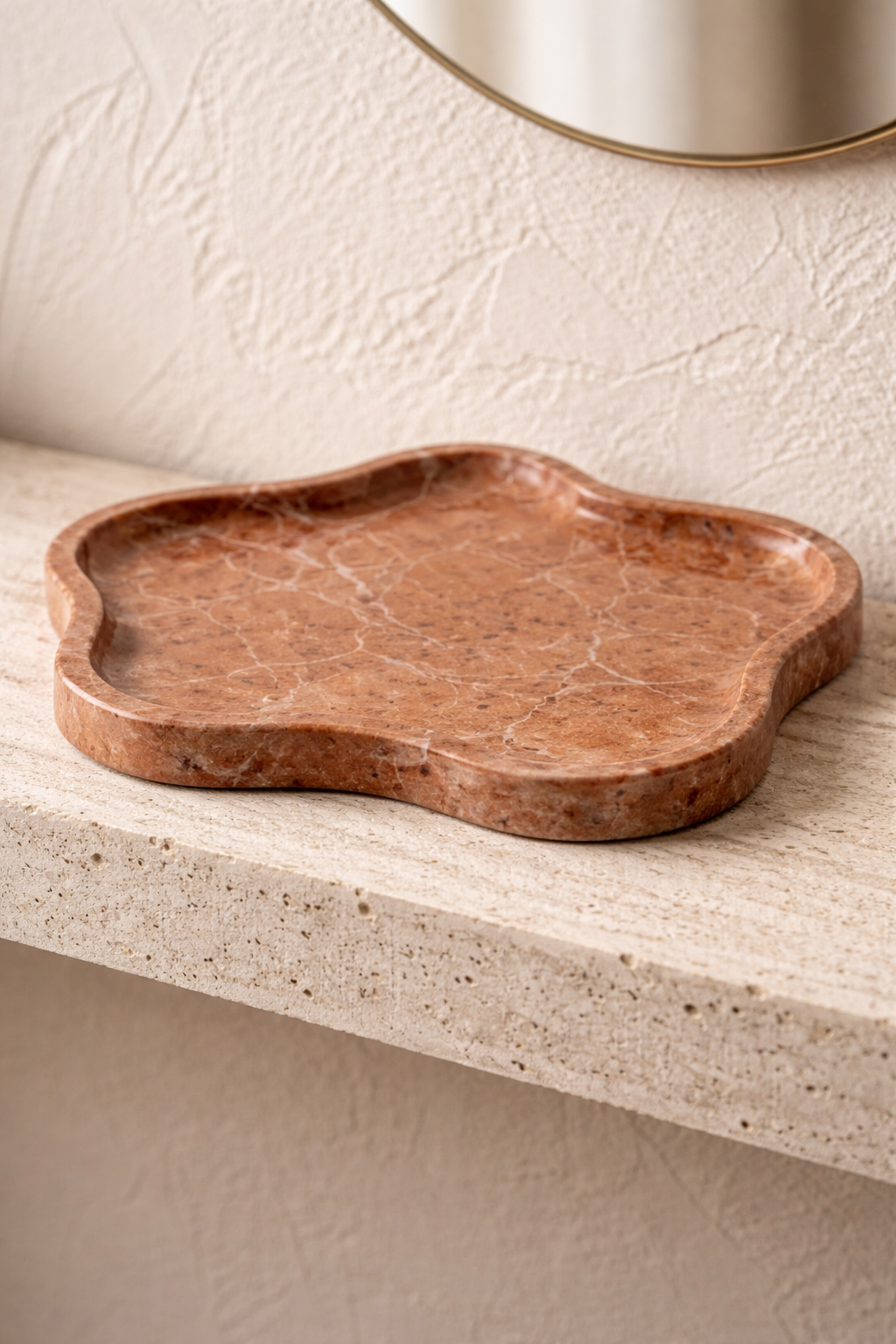 Handcarved Red Catchall Dish