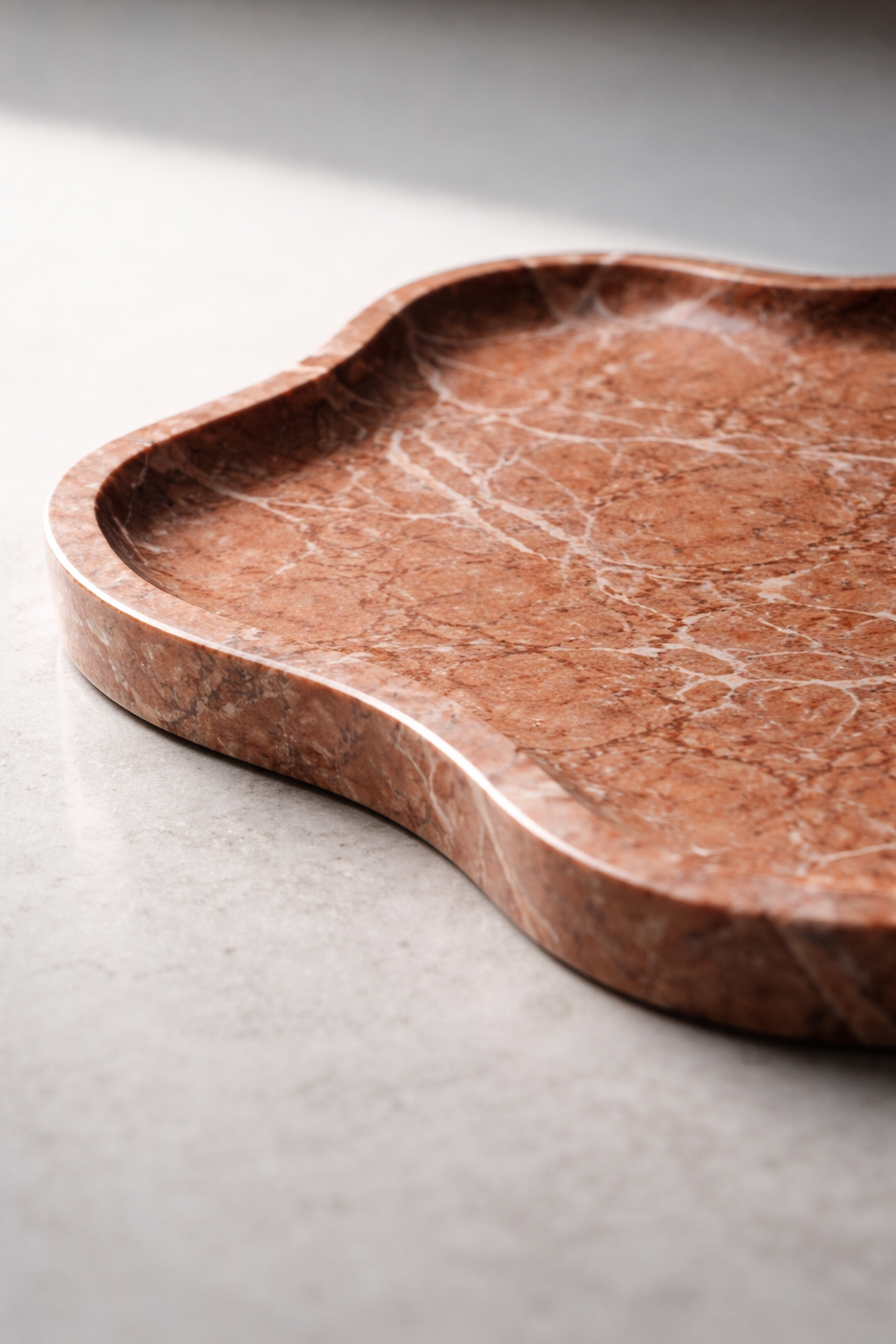 Handcarved Red Catchall Dish