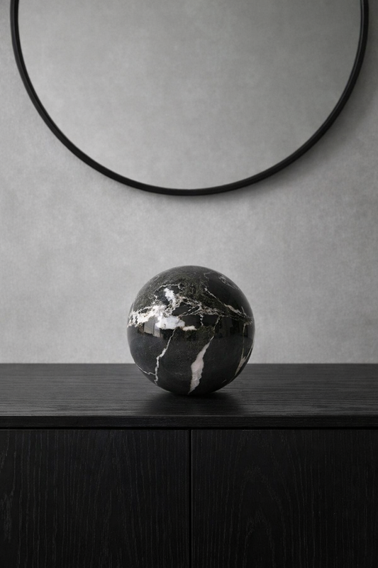 Nero Marquina Marble Sphere