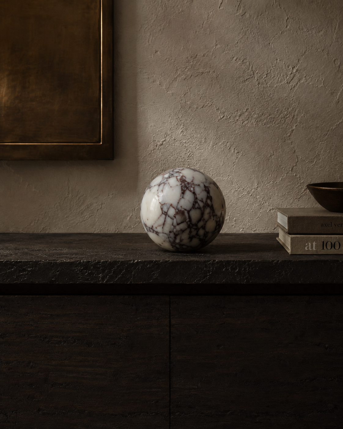 Calacatta Viola Marble Sphere