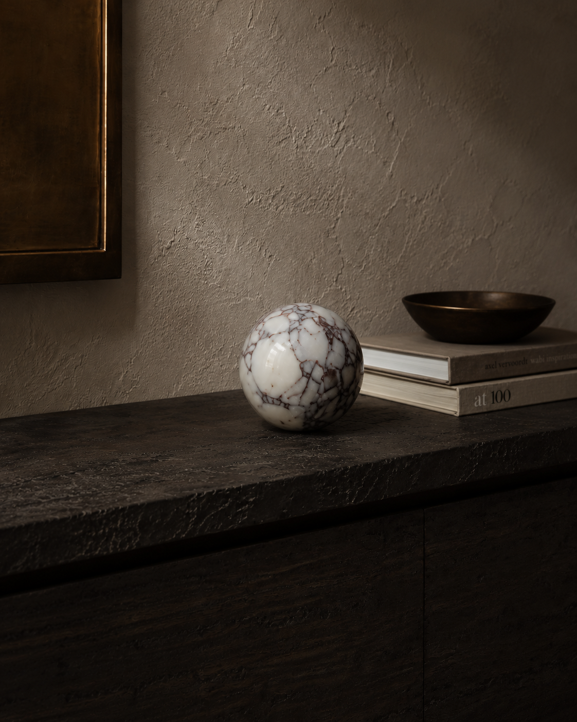 Calacatta Viola Marble Sphere