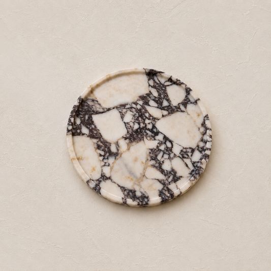 Calacatta Viola Marble Round Tray