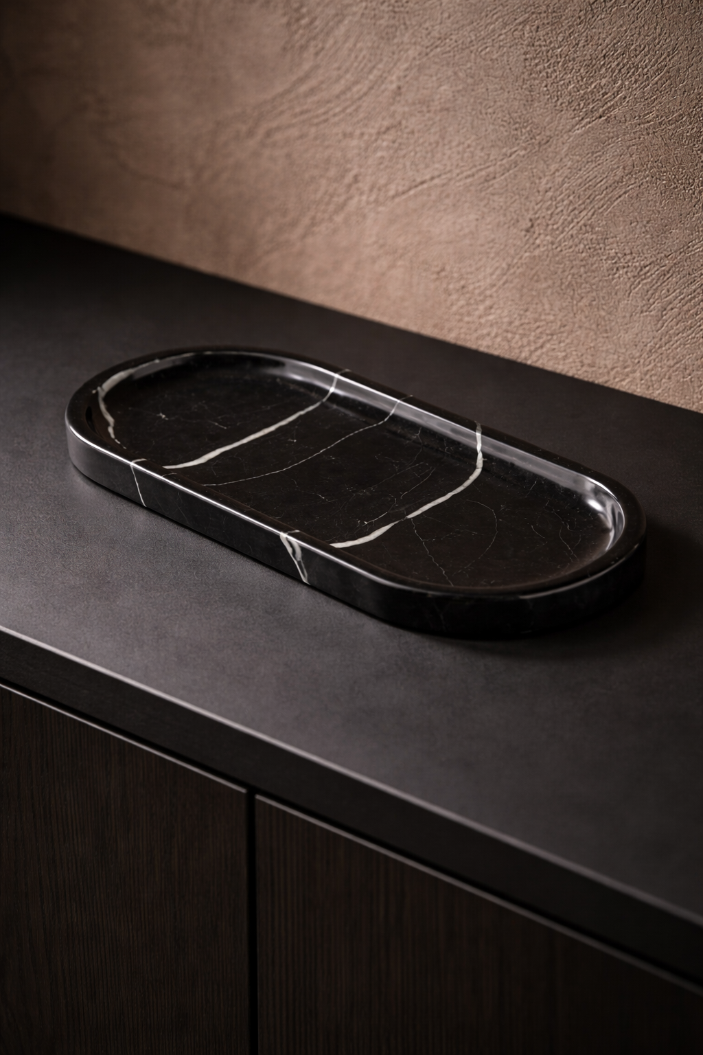 Nero Marquina Marble Tray