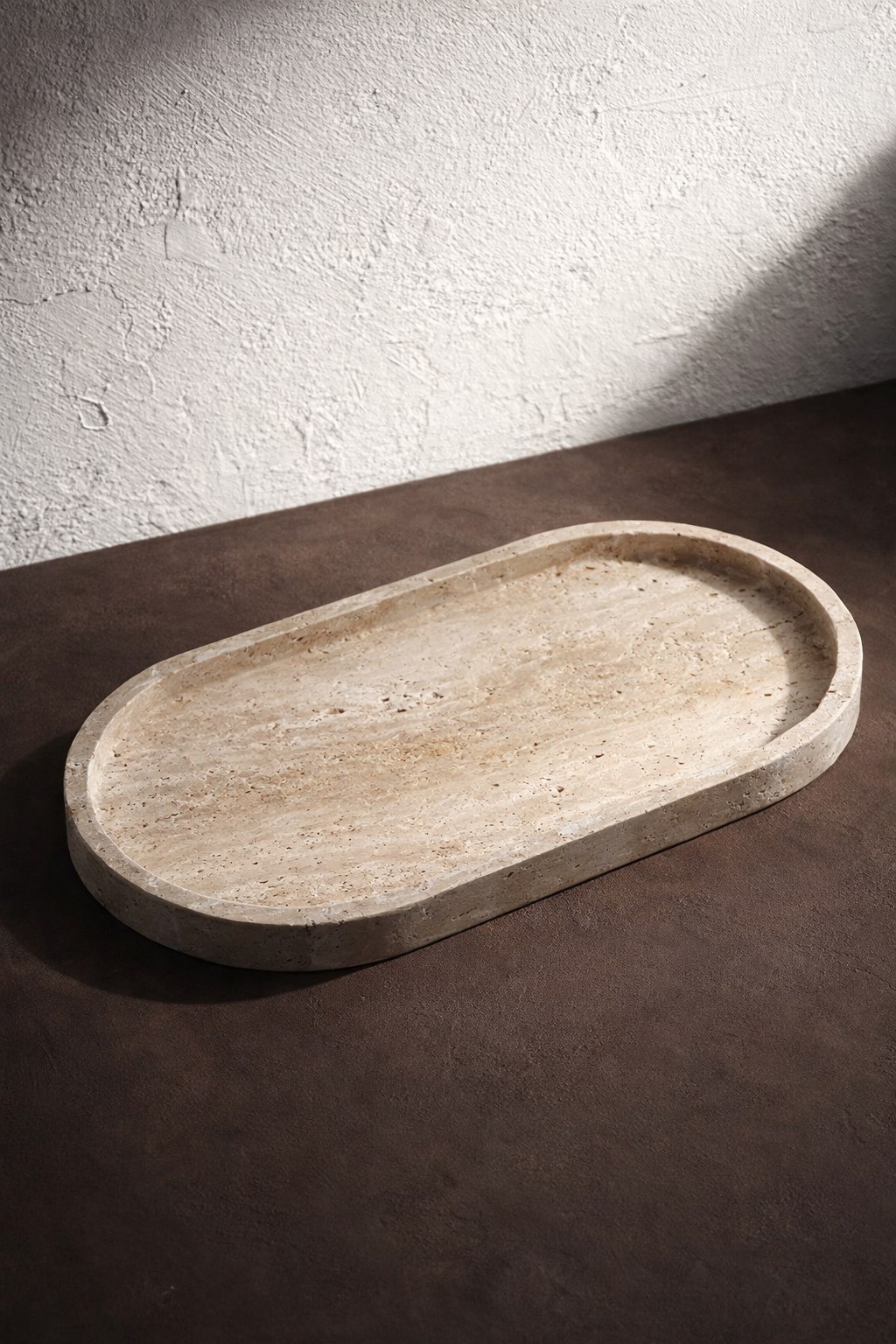 Travertine Oval Marble Tray
