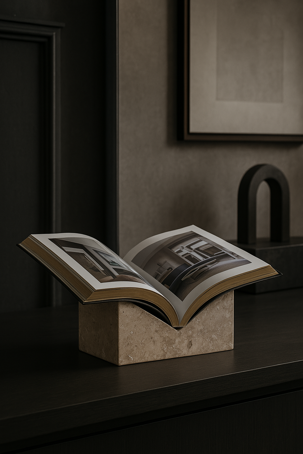 Travertine Bookstand