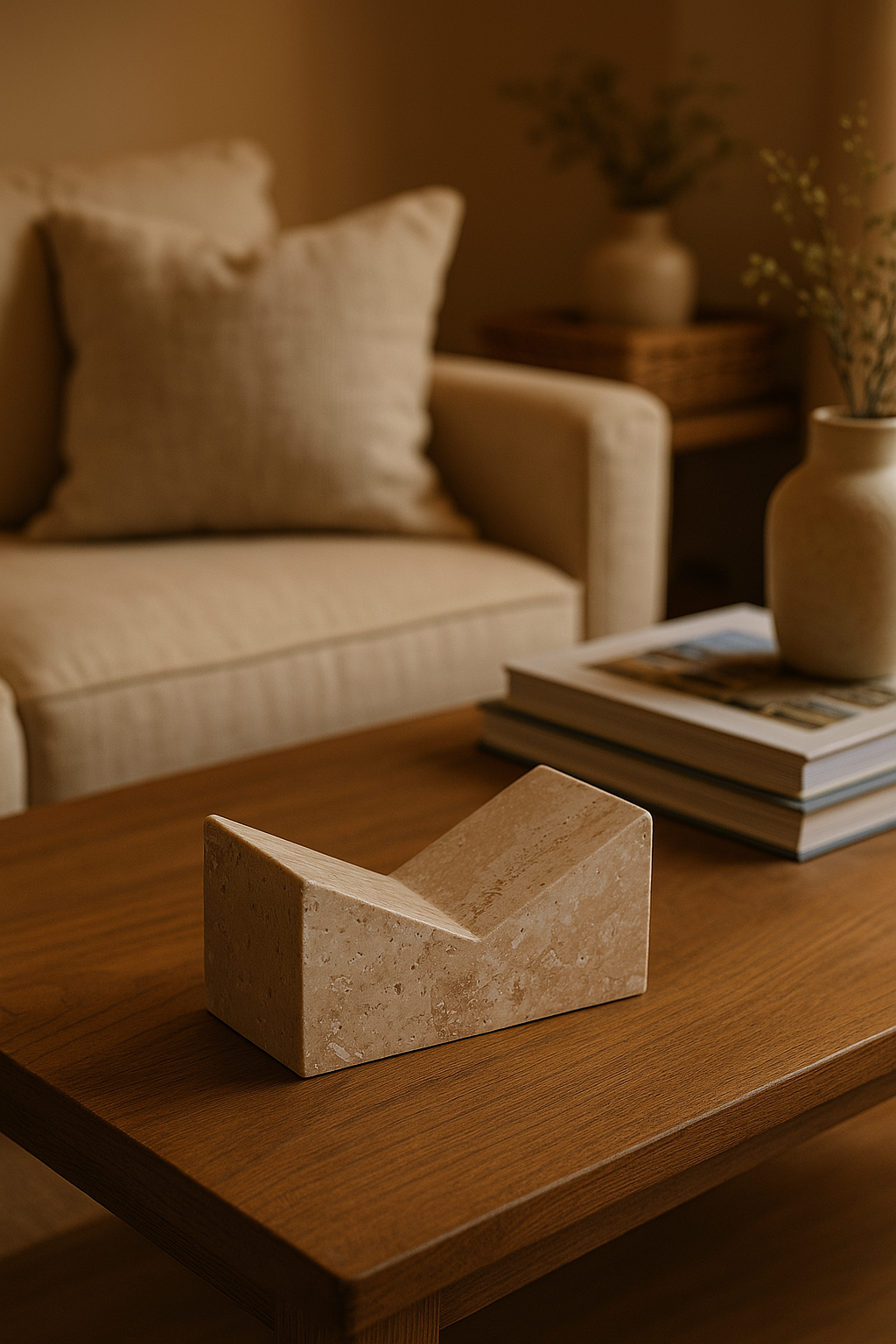 Travertine Bookstand