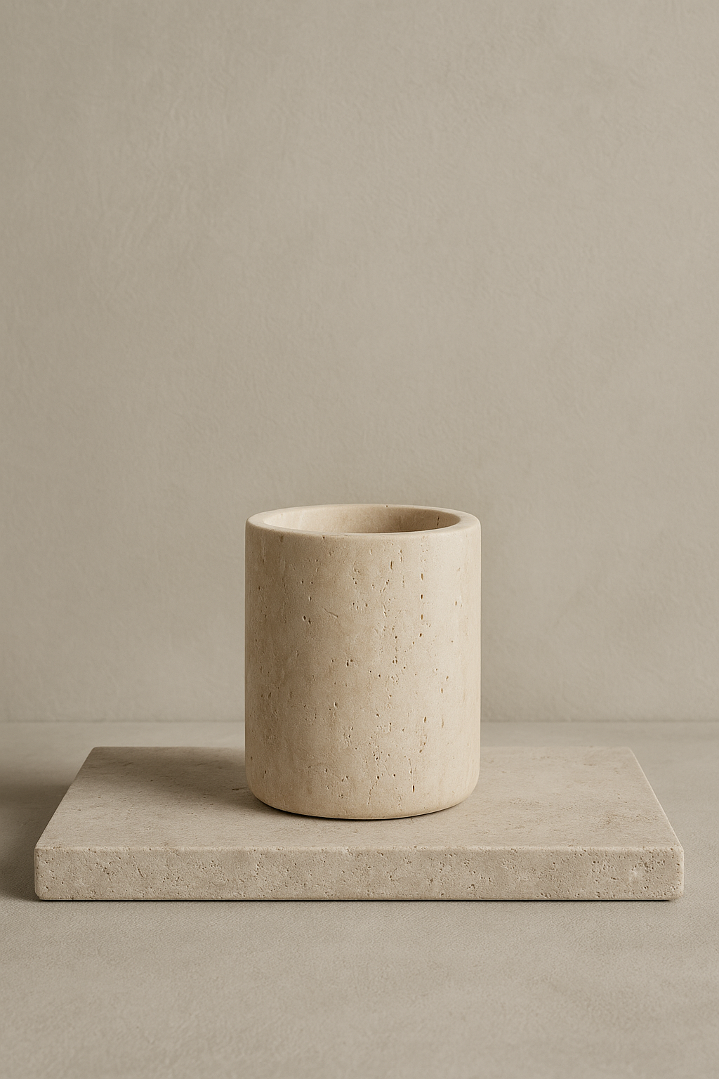 Travertine Toothbrush Holder