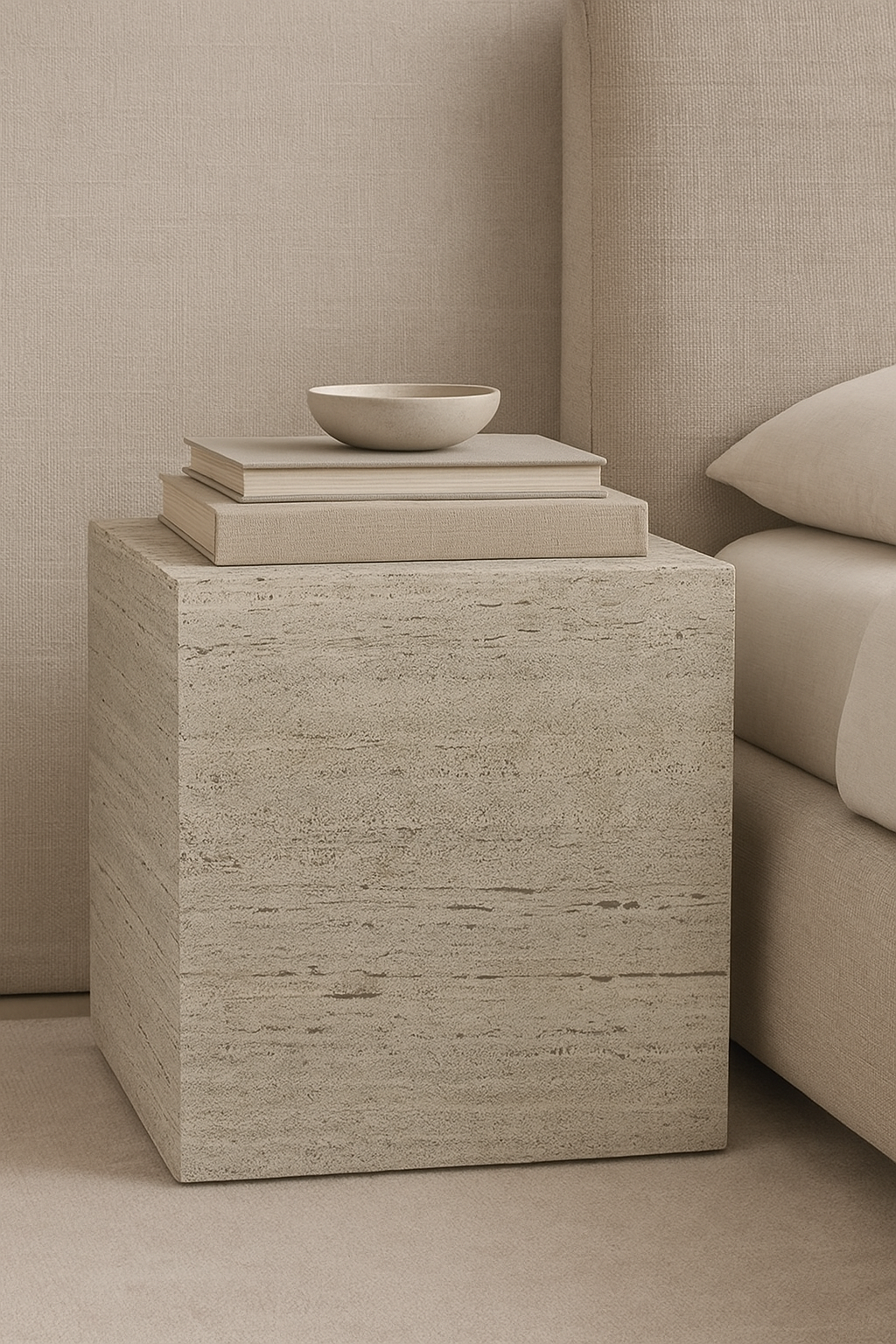 Grey Travertine Plinth