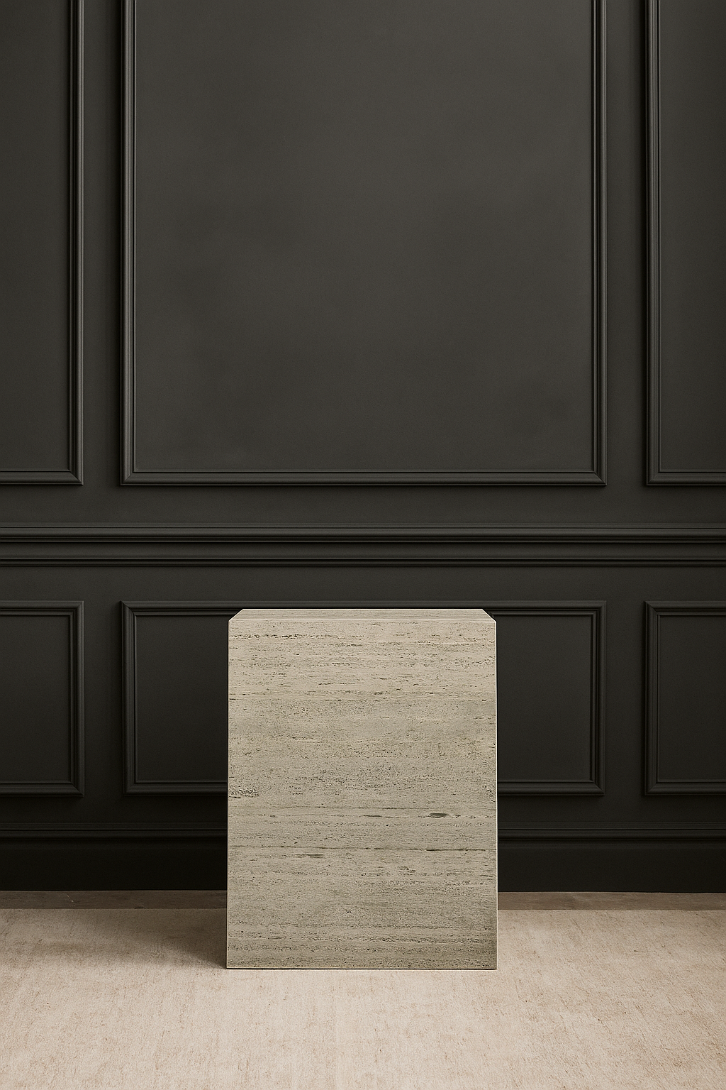 Grey Travertine Plinth