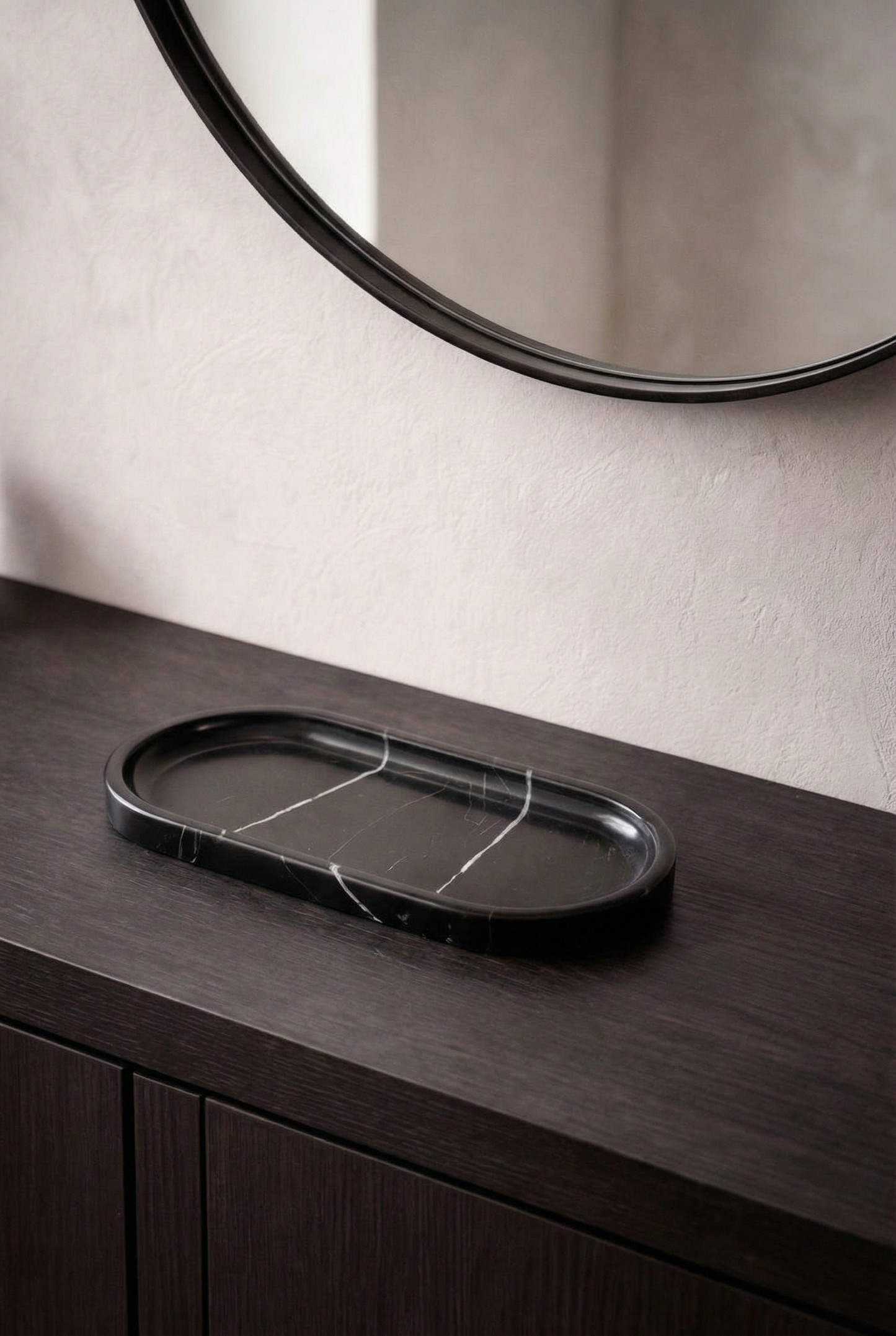 Nero Marquina Marble Tray