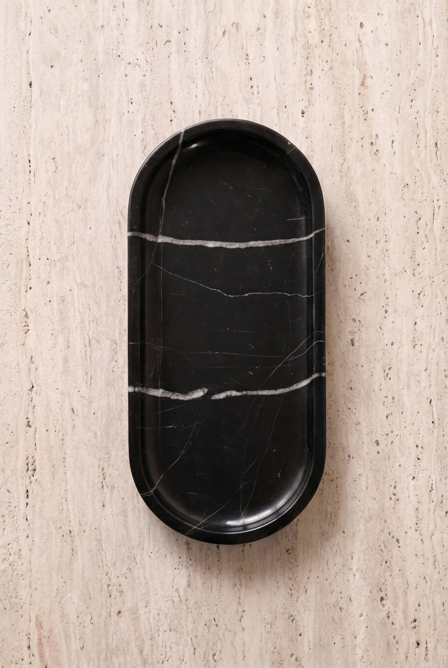 Nero Marquina Marble Tray