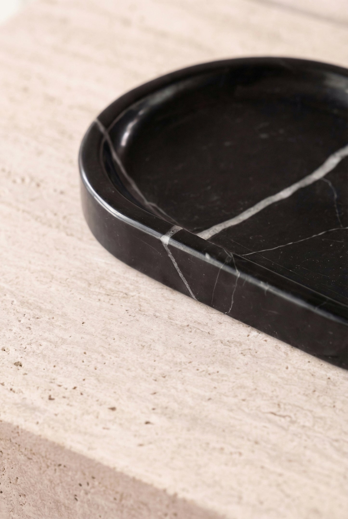 Nero Marquina Marble Tray