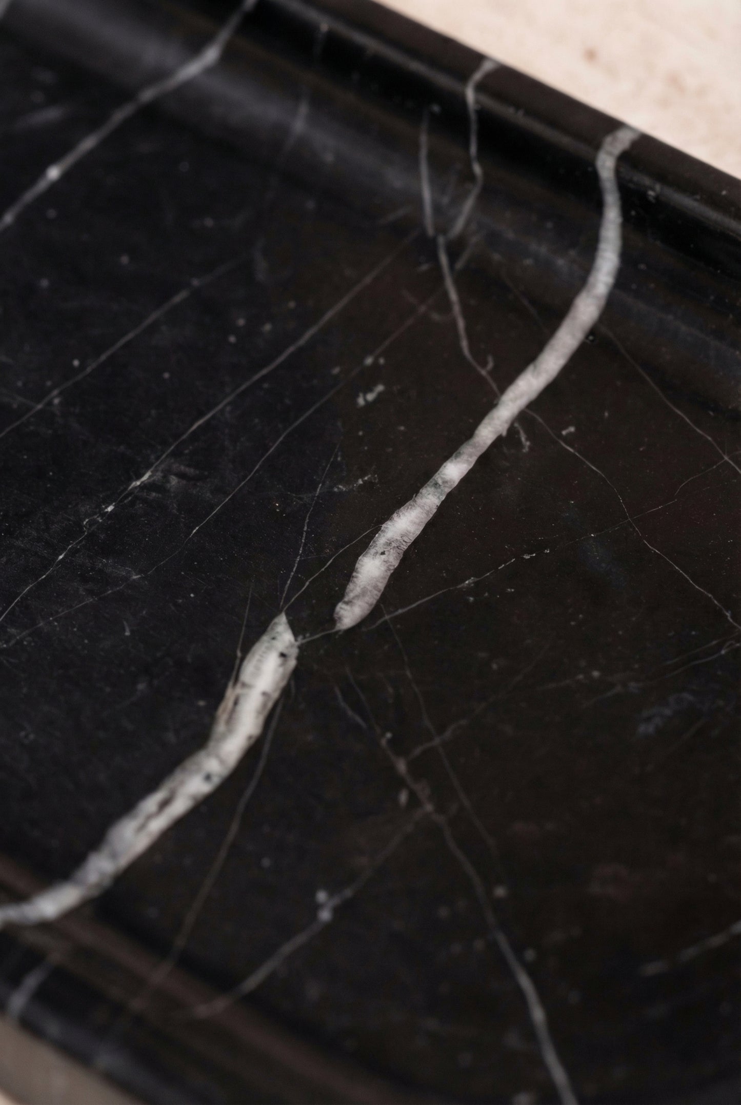 Nero Marquina Marble Tray