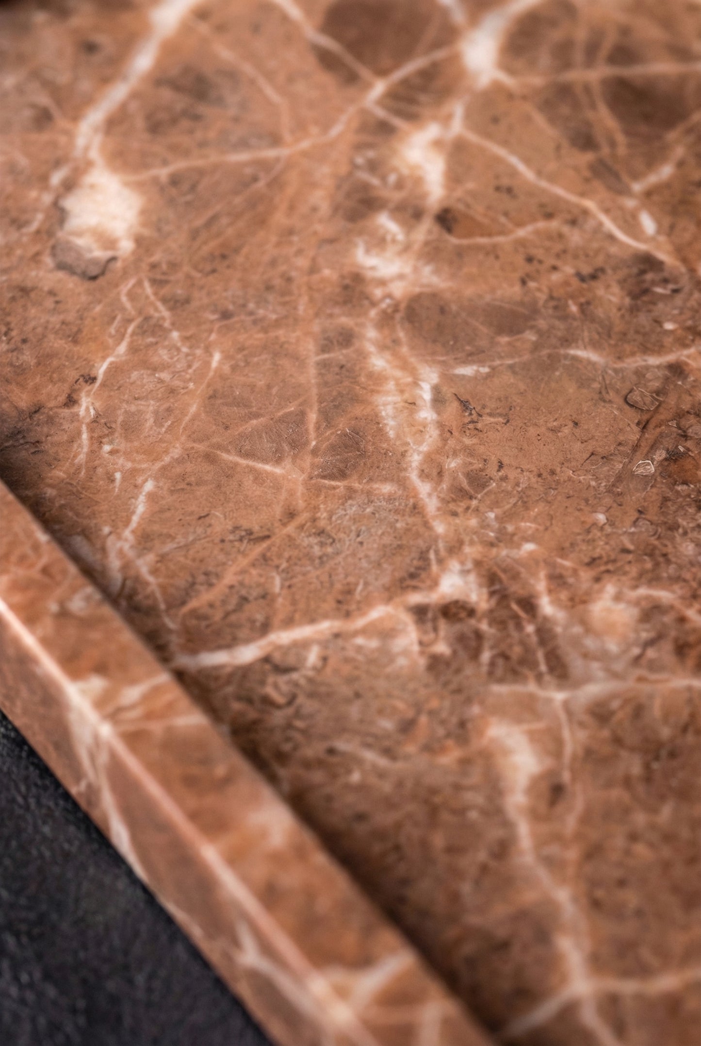 Red Marble Decorative Tray