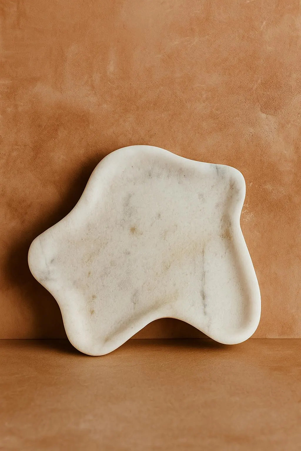 Bianco Ibiza Sculptural Marble Tray