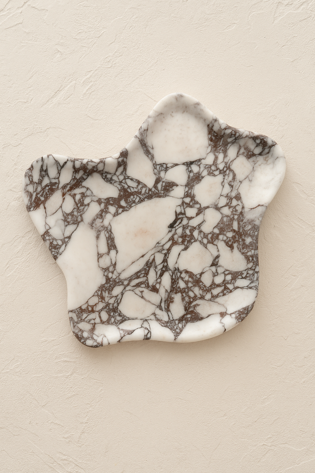 Asymmetric Marble Decorative Catchall