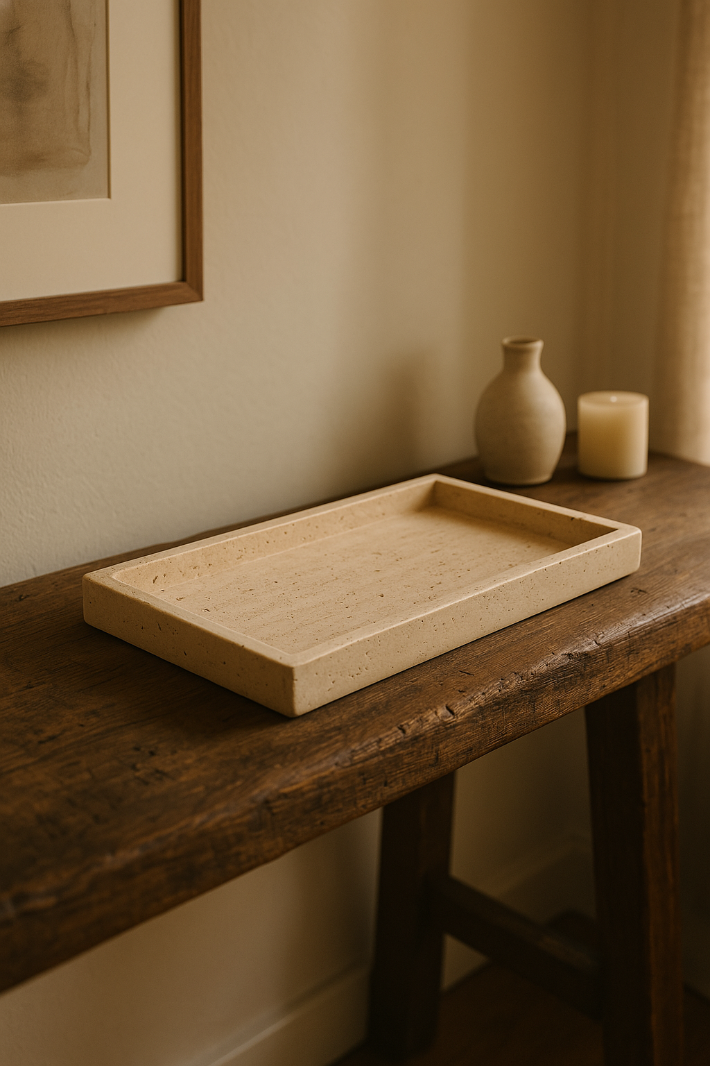 Travertine Decorative Tray