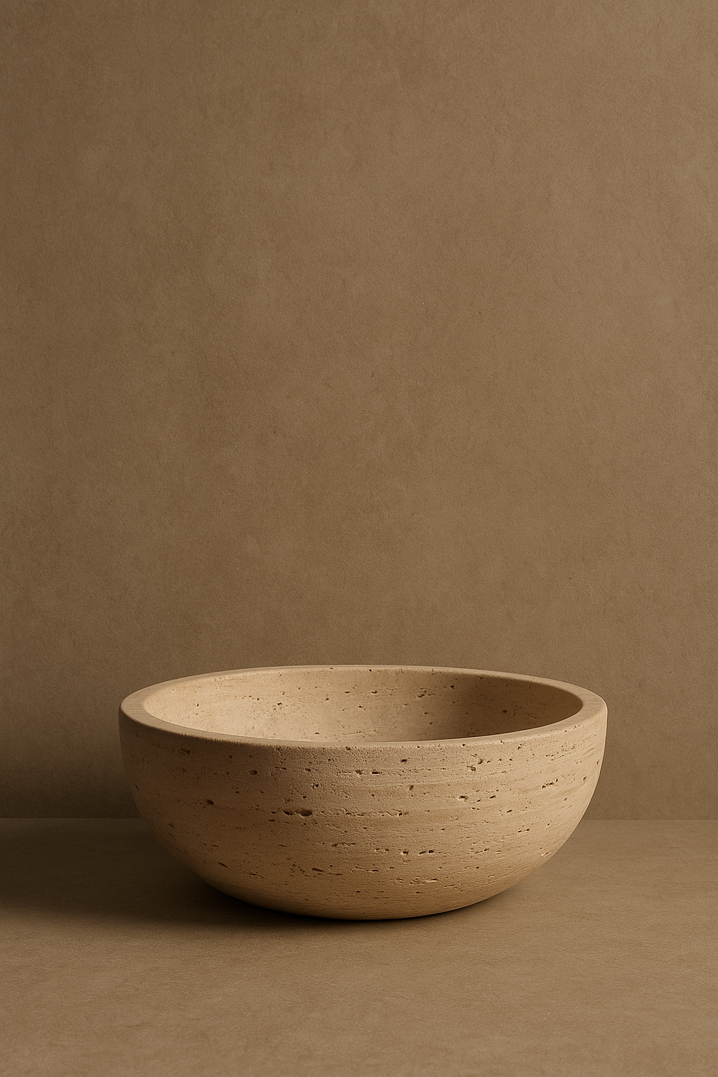 Beige Travertine Bowl