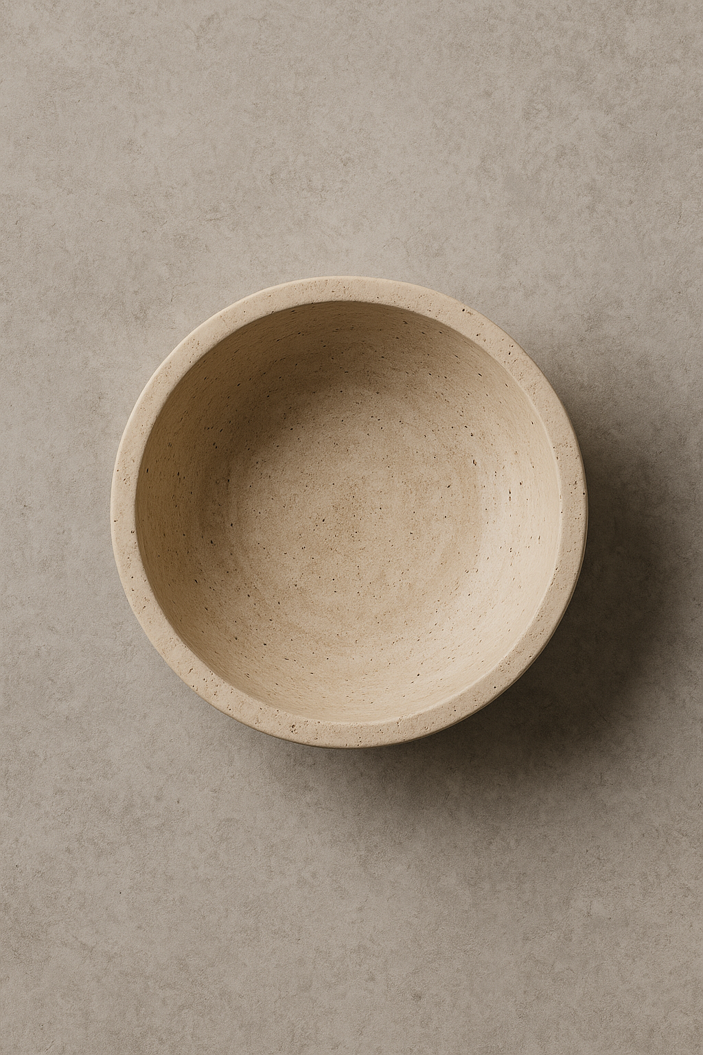 Beige Travertine Bowl