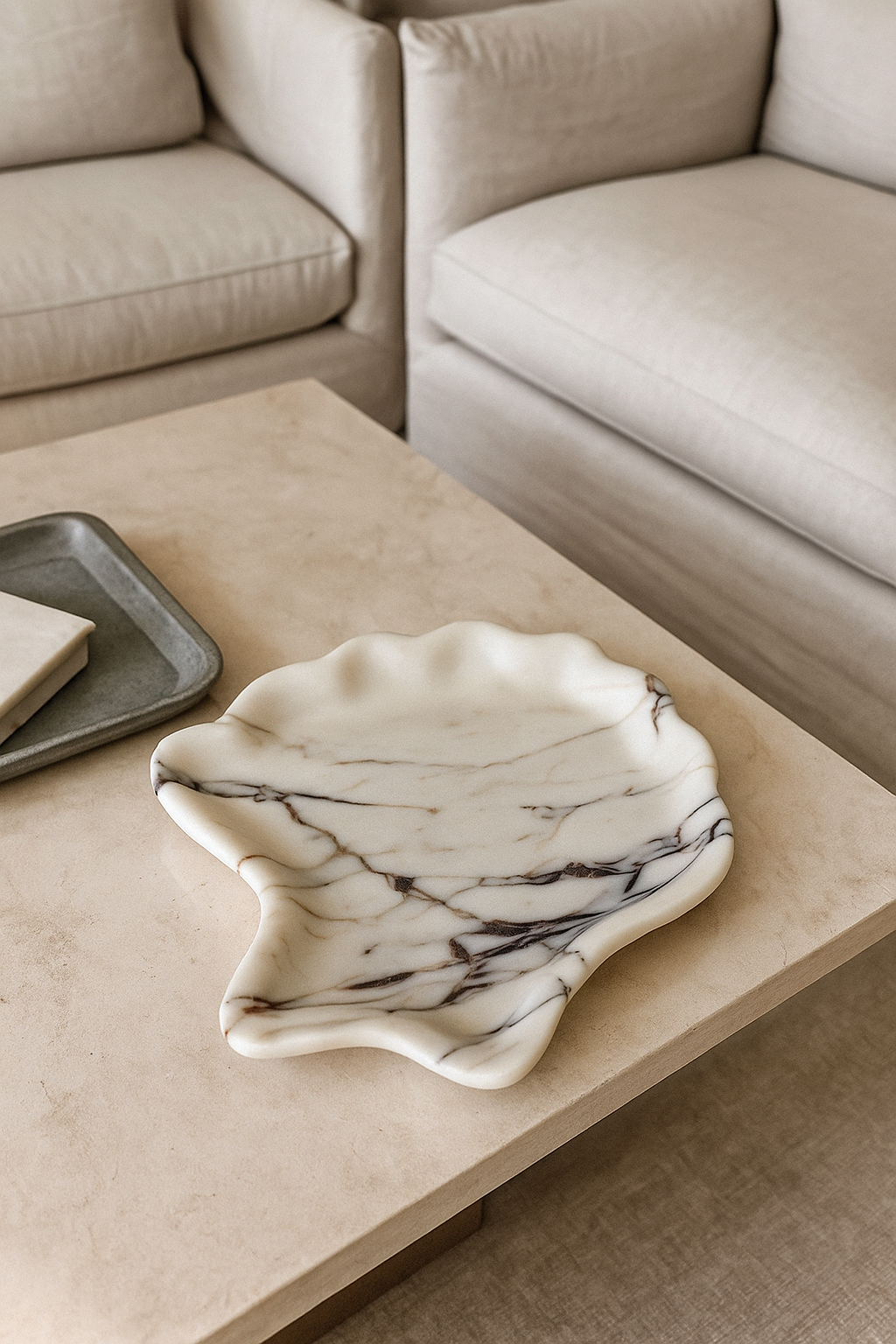 Seashell Marble Tray