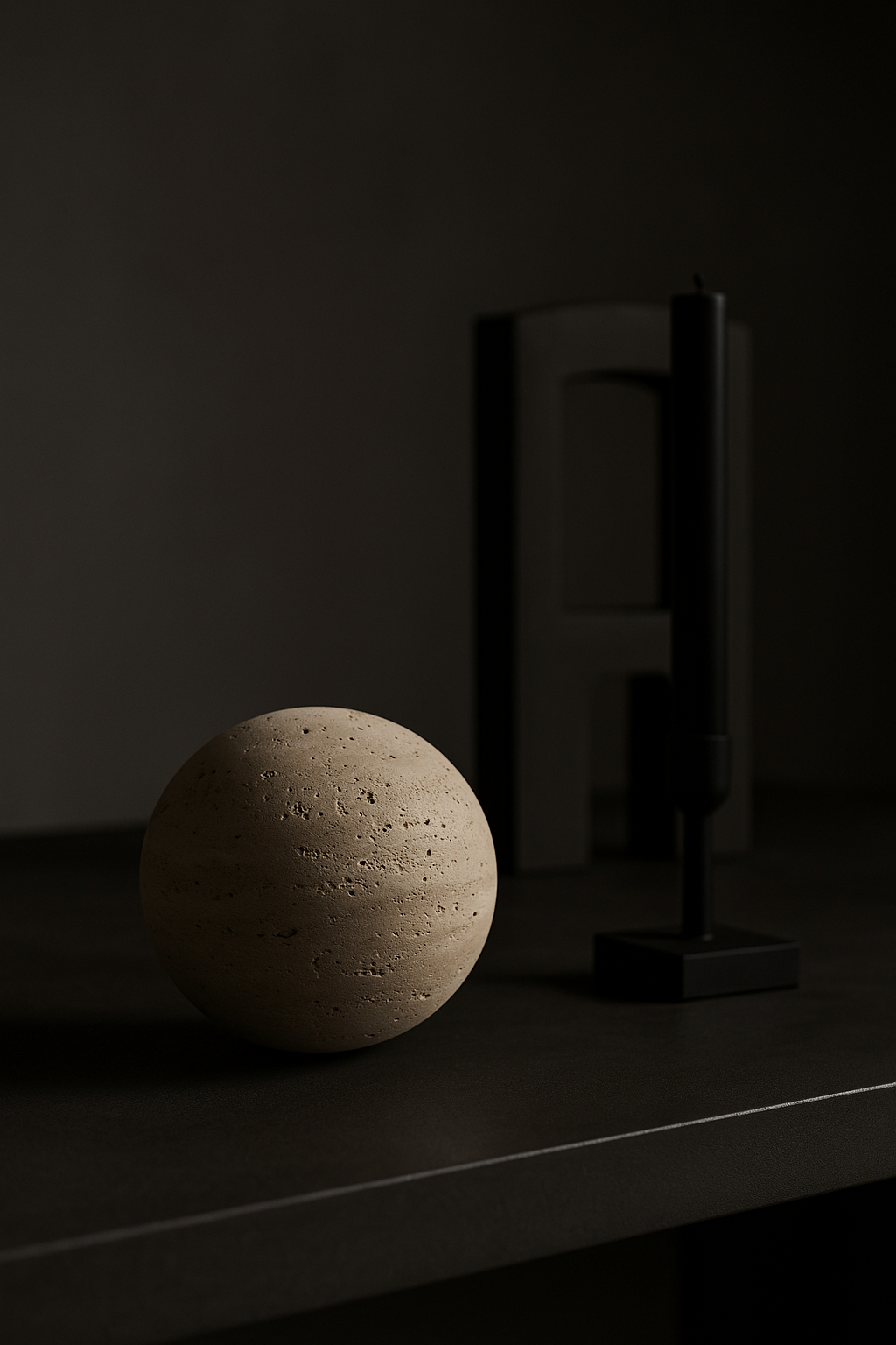 Travertine Sphere