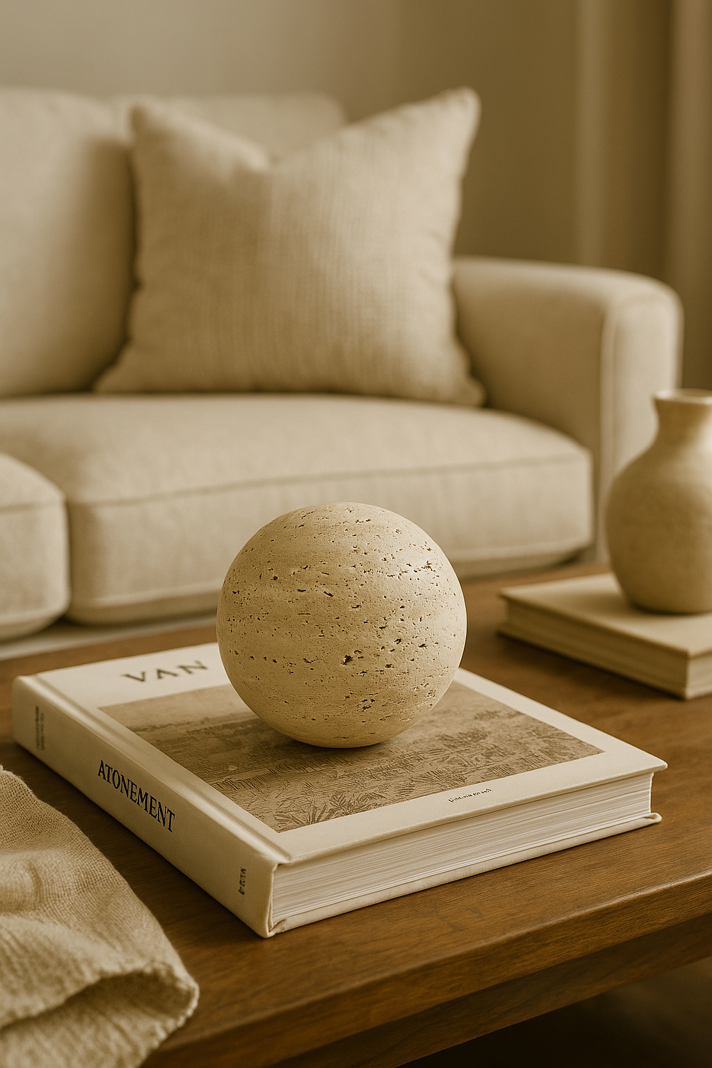 Travertine Sphere