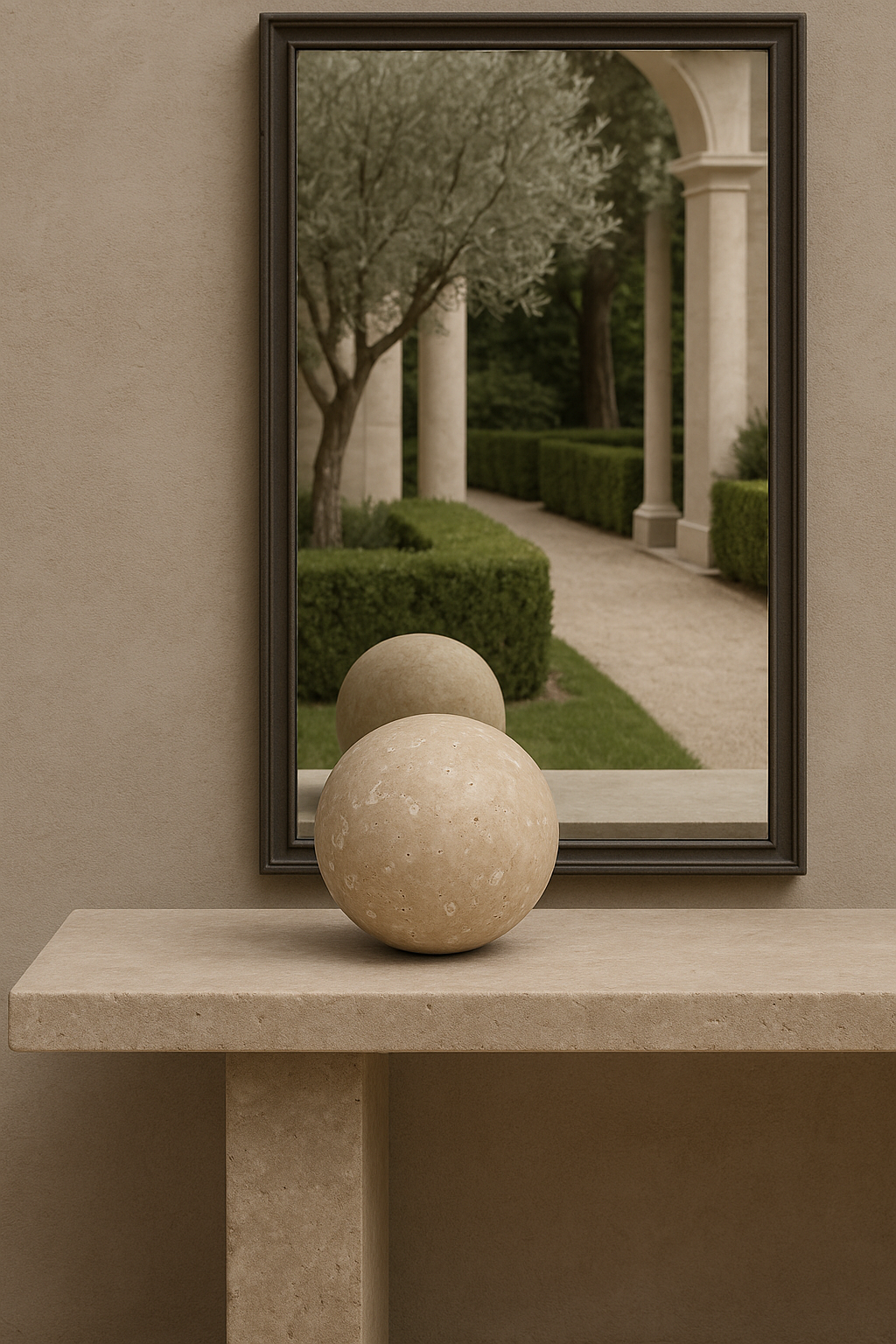 Travertine Sphere