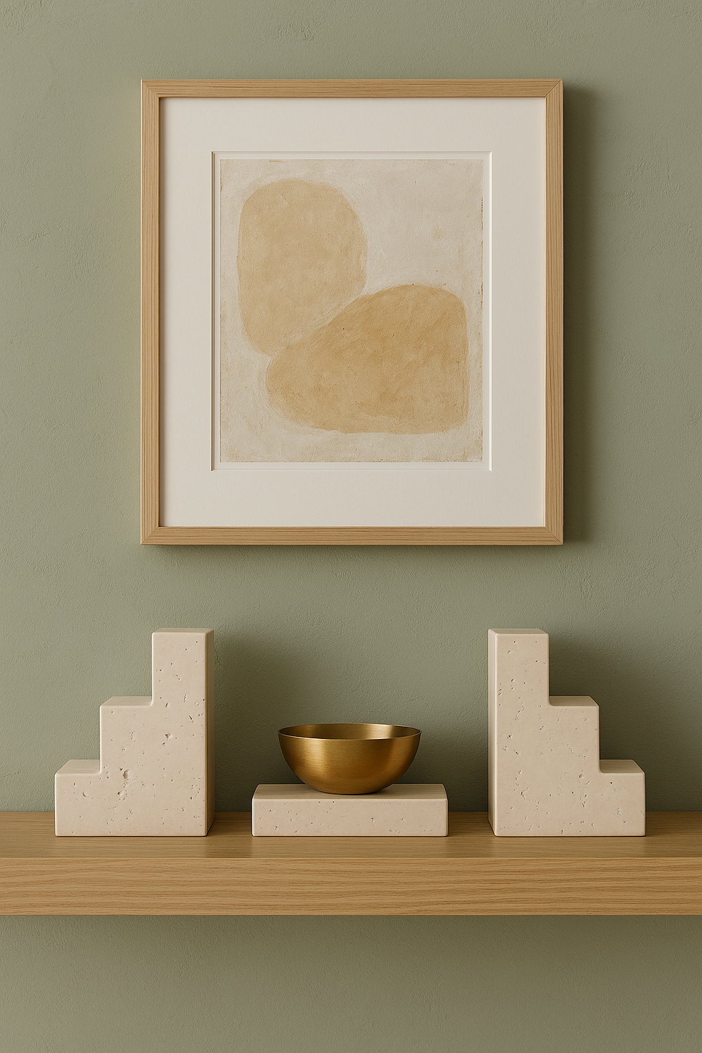 Travertine Stair Bookend