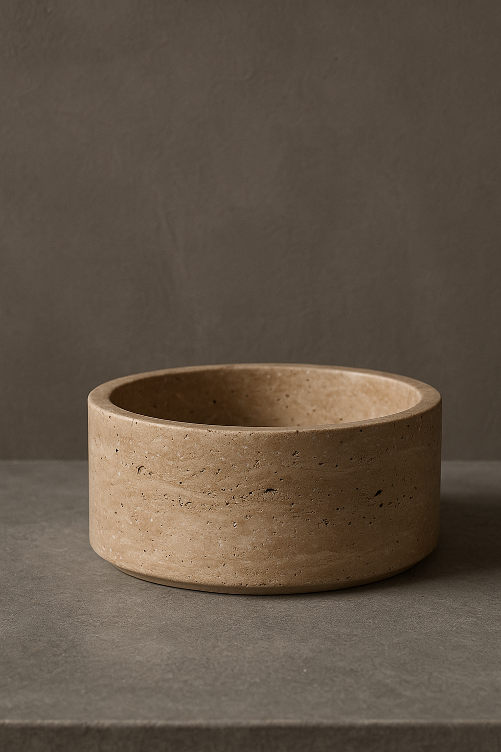 Travertine Fruit Bowl