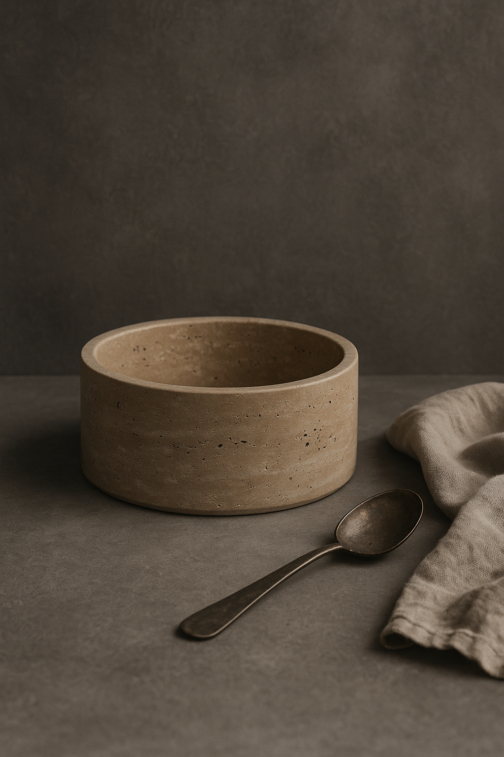 Travertine Fruit Bowl