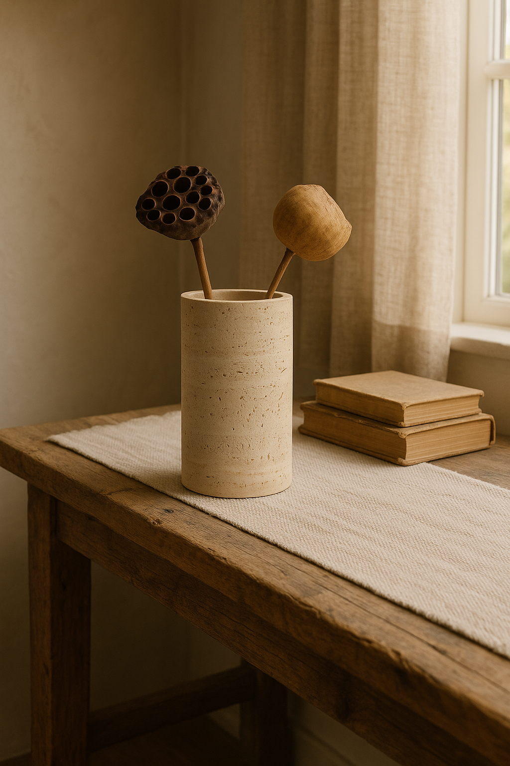 Travertine Vase