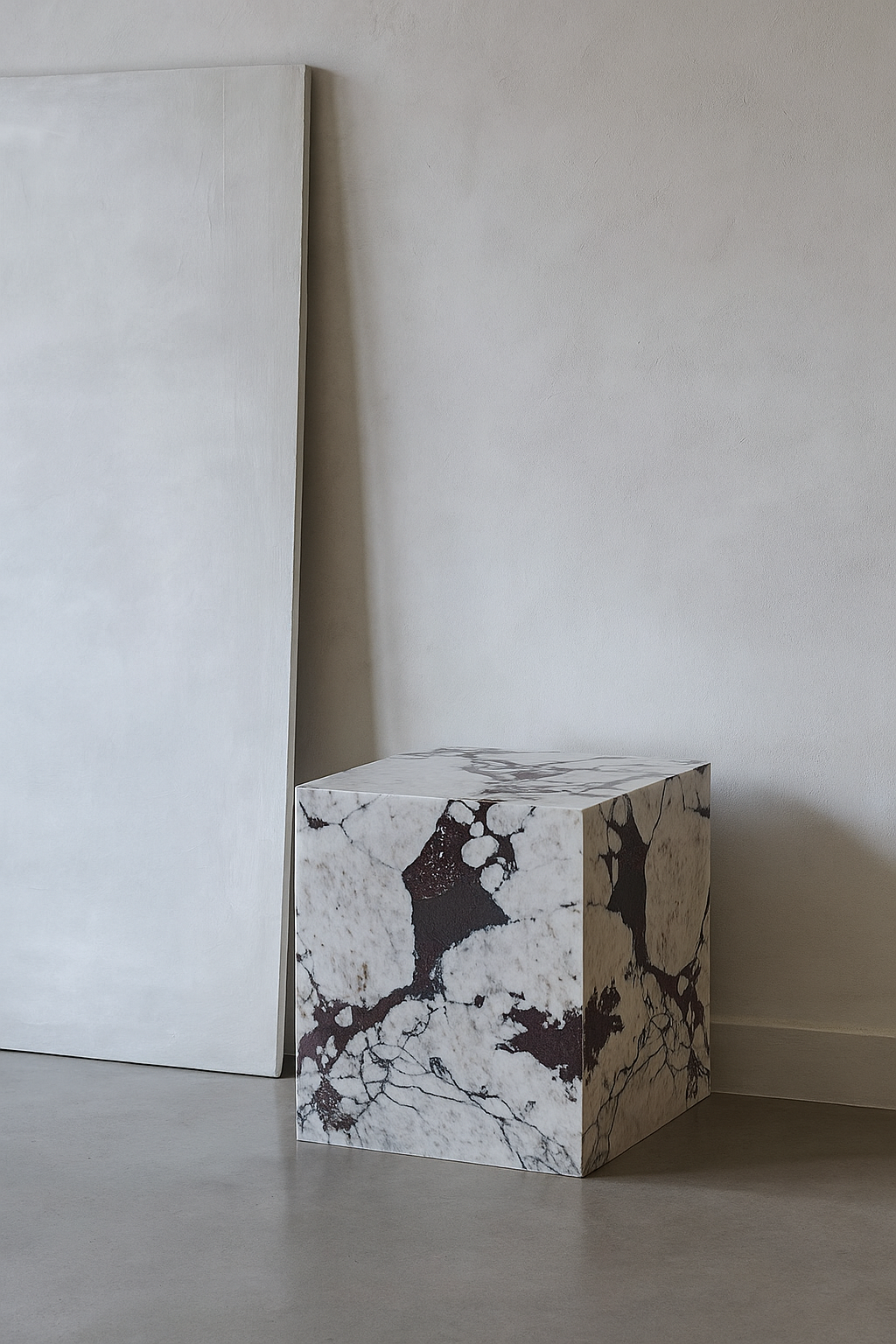 Honed Calacatta Viola Marble Plinth